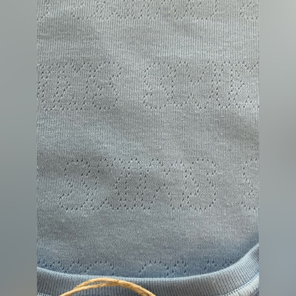 2013 New ~ SKIMS ~ Curvy Pointelle T-Shirt with Ruffle Edge Size XL LOGO ** - Picture 6 of 6